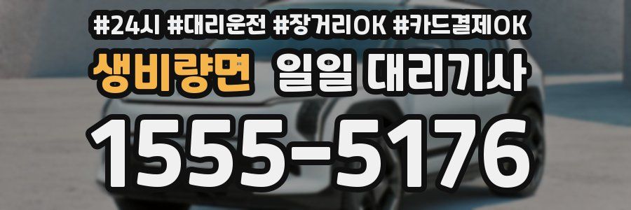 생비량면 일일 대리기사