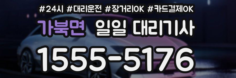 가북면 일일 대리기사