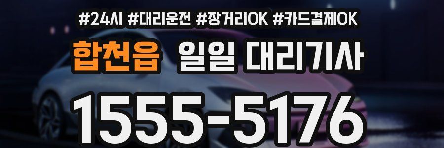 합천읍 일일 대리기사
