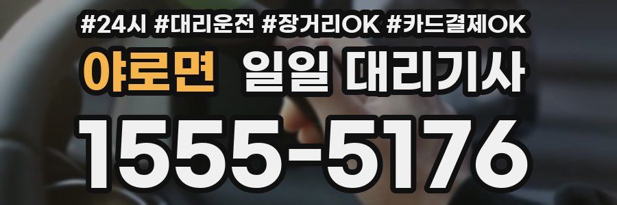 야로면 일일 대리기사