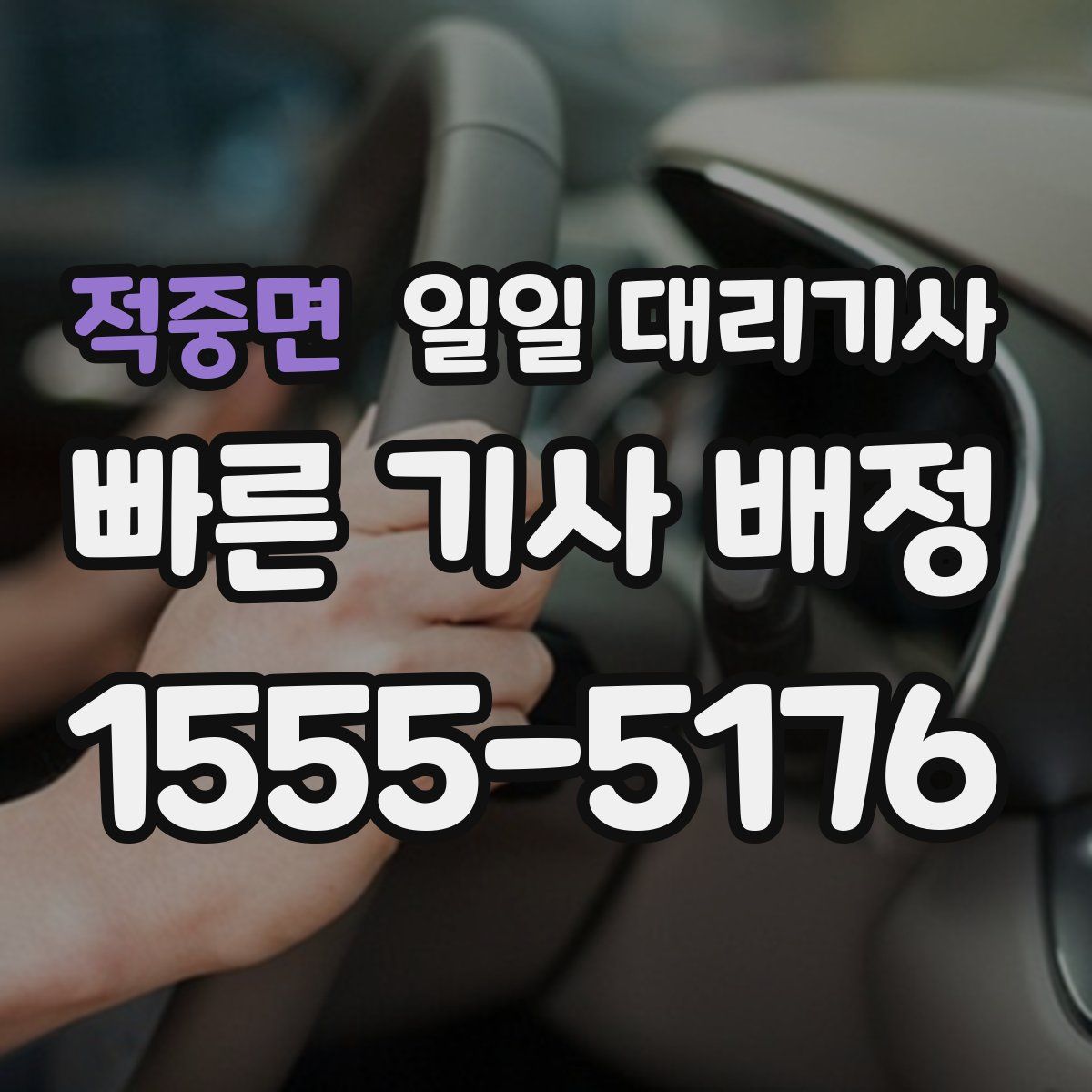 적중면 일일 대리기사