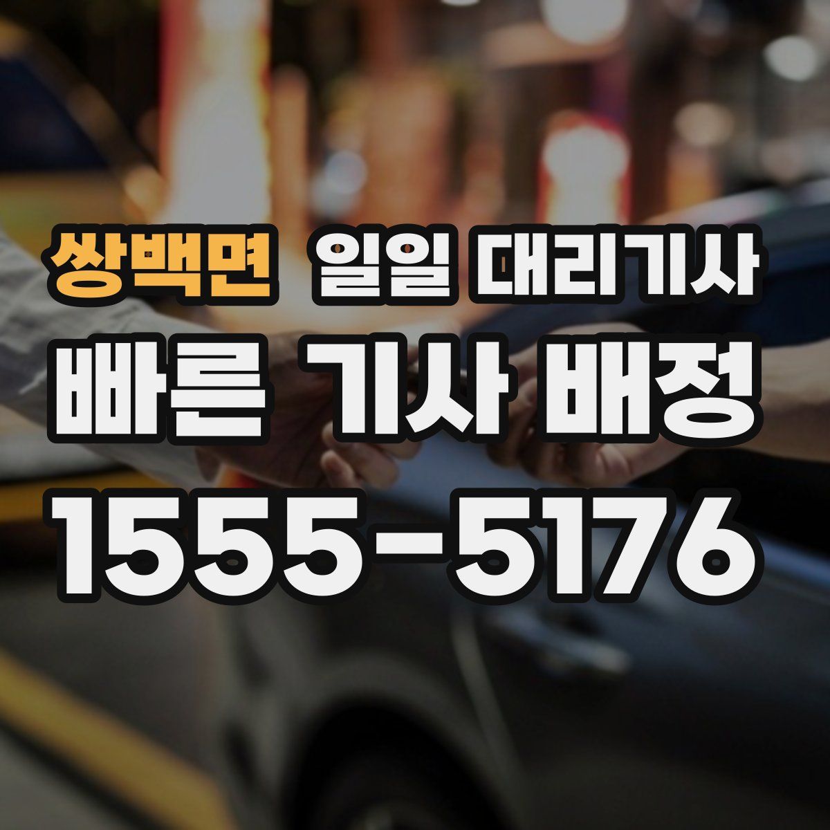 쌍백면 일일 대리기사