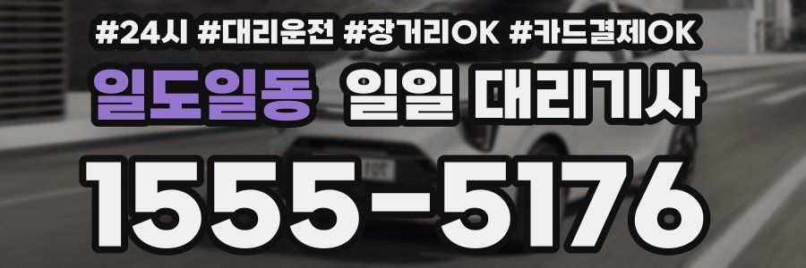 일도일동 일일 대리기사