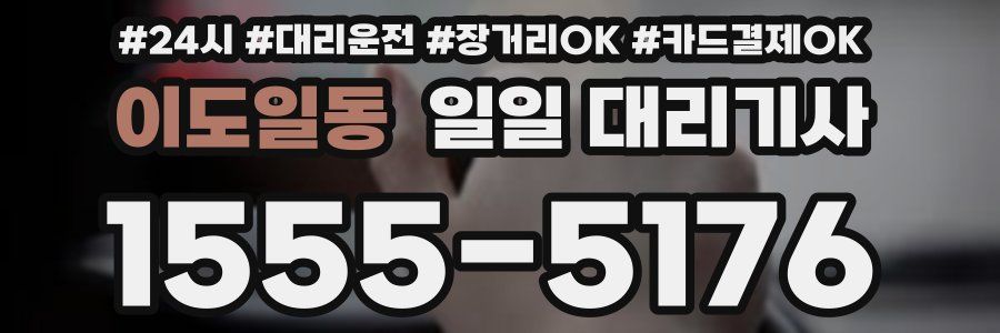 이도일동 일일 대리기사
