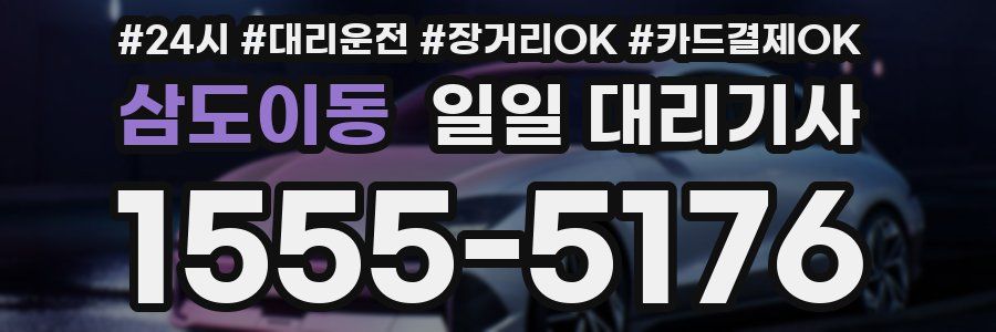 삼도이동 일일 대리기사