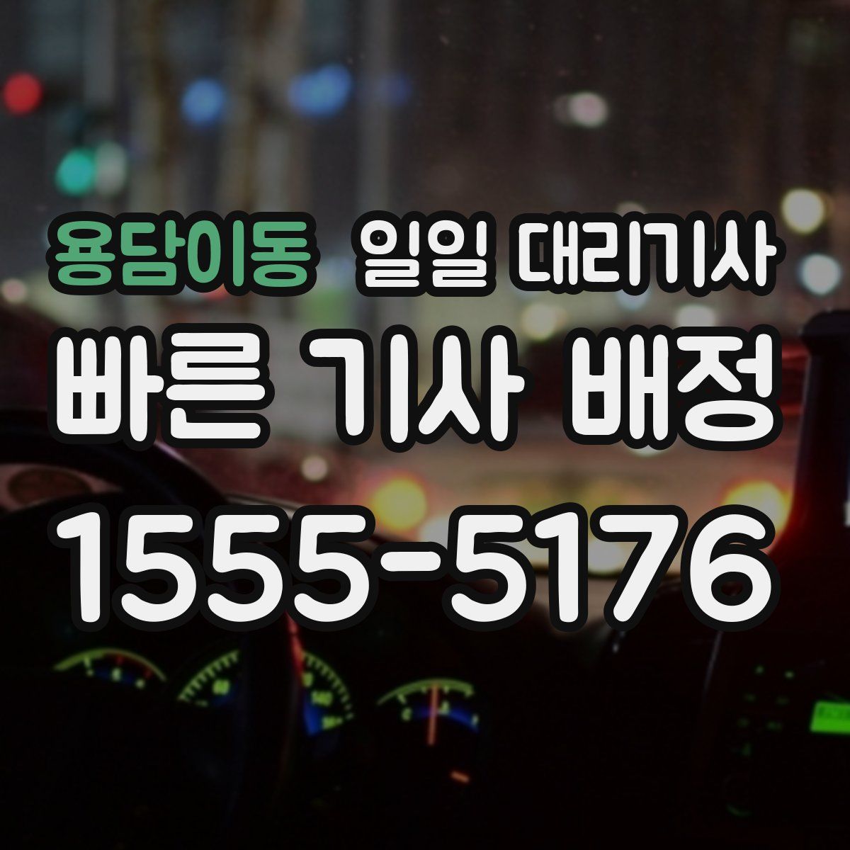 용담이동 일일 대리기사