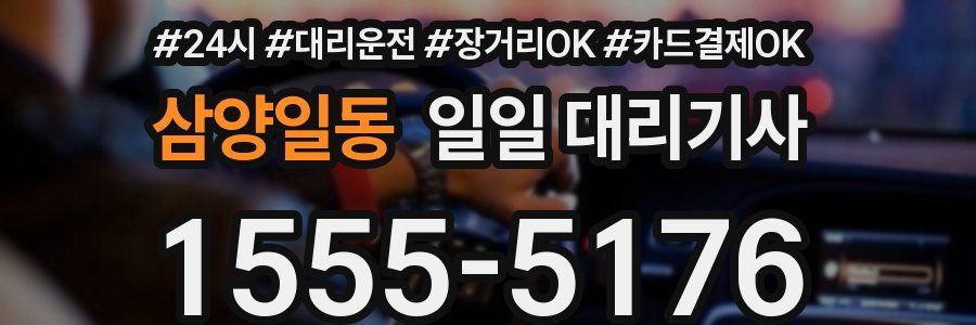 삼양일동 일일 대리기사