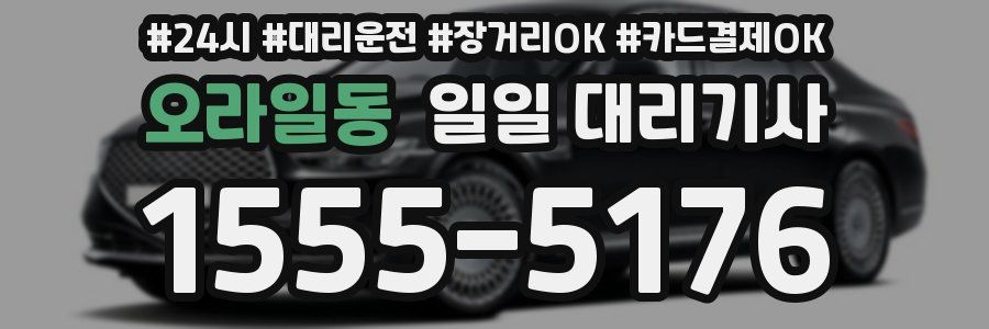 오라일동 일일 대리기사