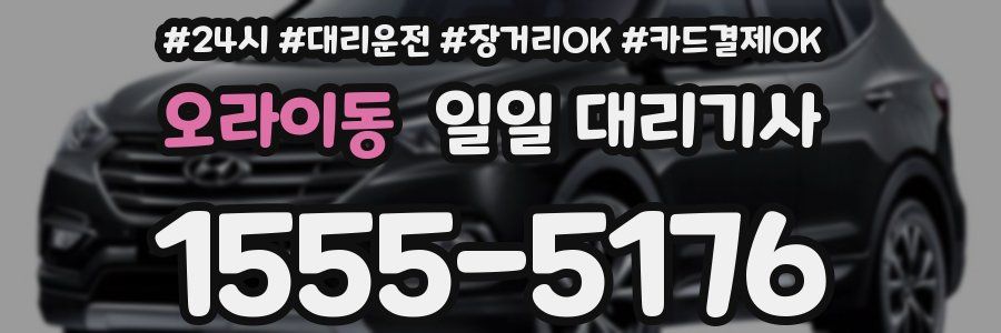 오라이동 일일 대리기사