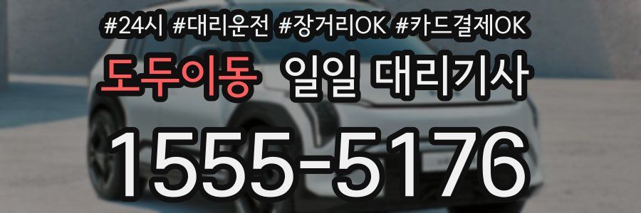 도두이동 일일 대리기사