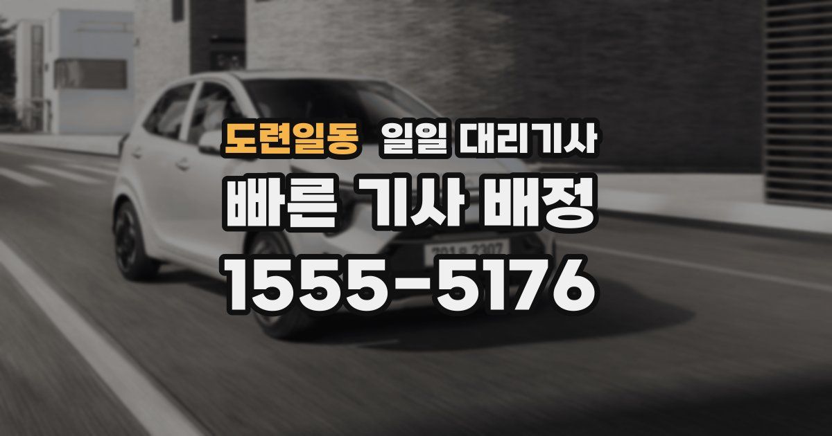 도련일동 일일 대리기사