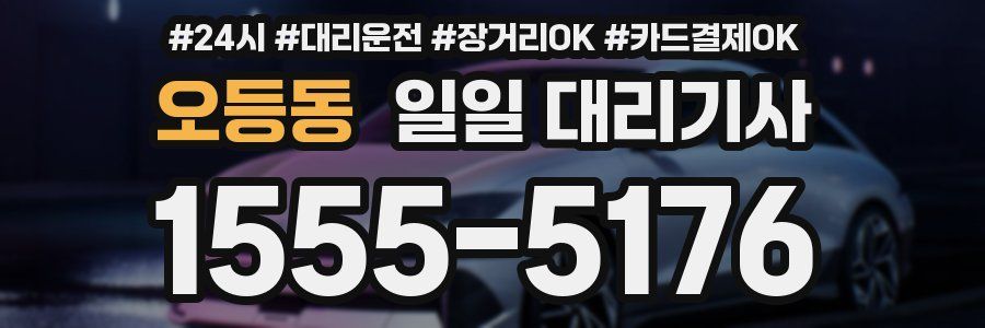오등동 일일 대리기사