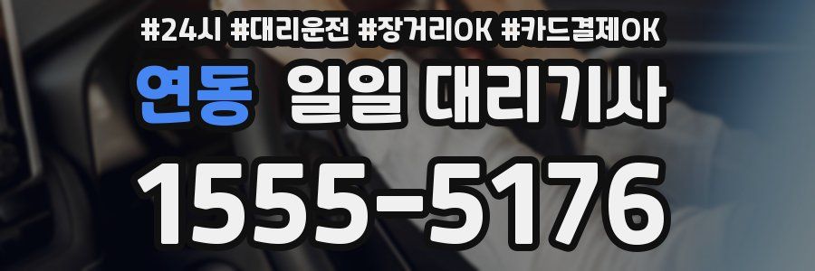연동 일일 대리기사