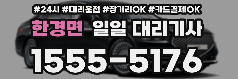 한경면 일일 대리기사