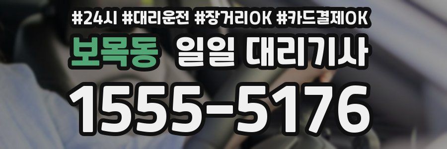 보목동 일일 대리기사