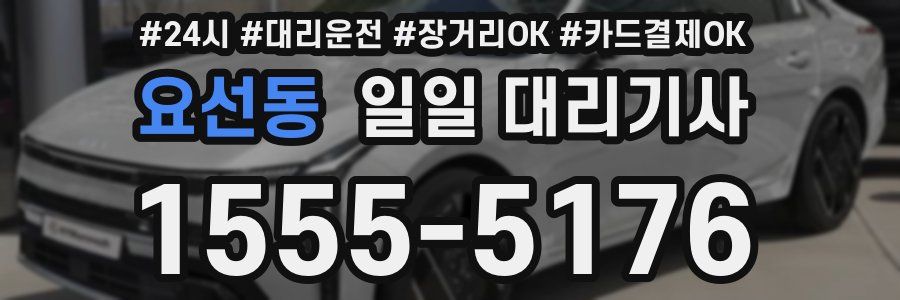 요선동 일일 대리기사