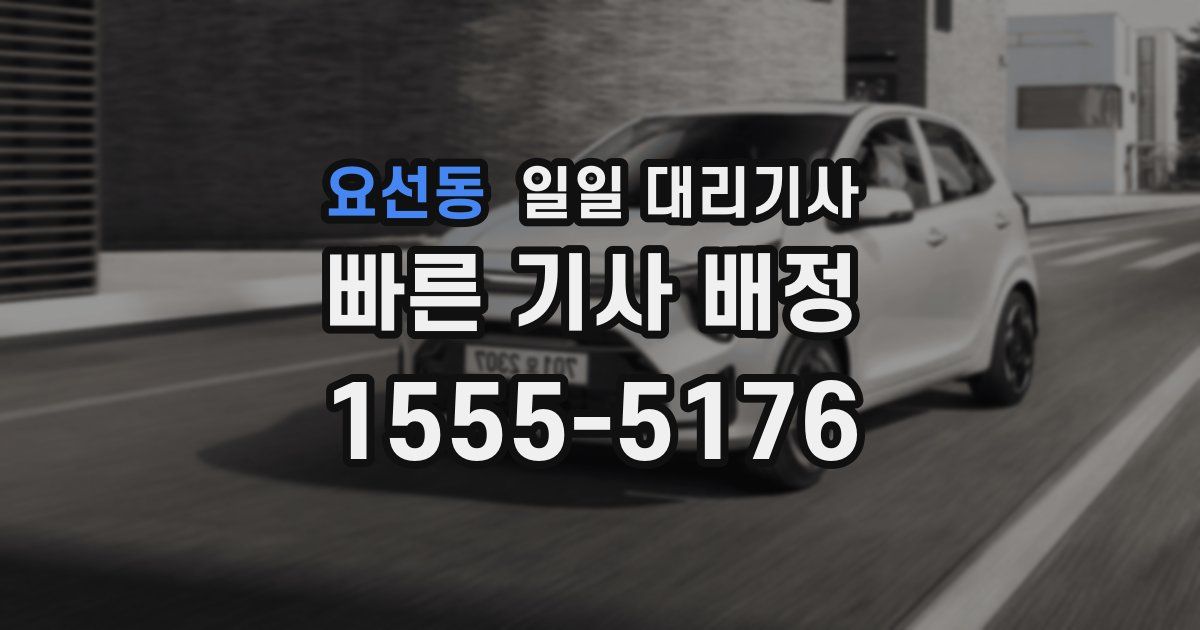요선동 일일 대리기사