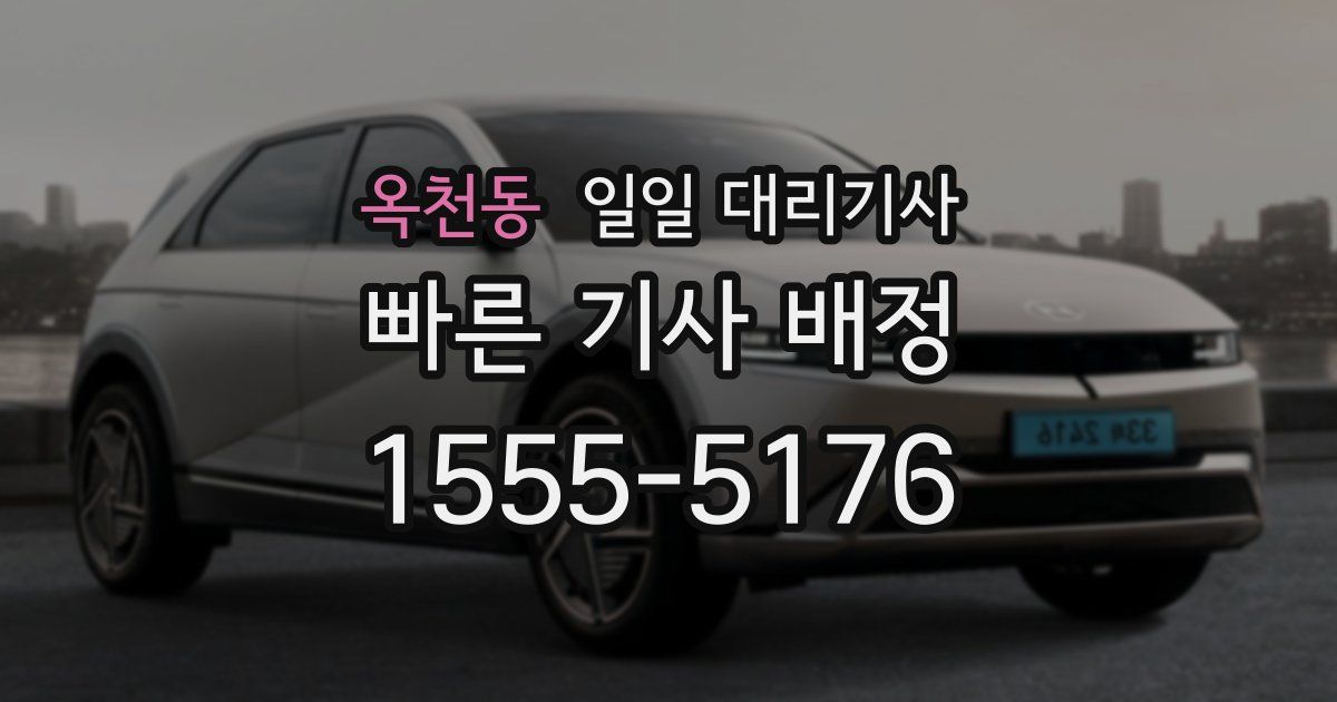 옥천동 일일 대리기사
