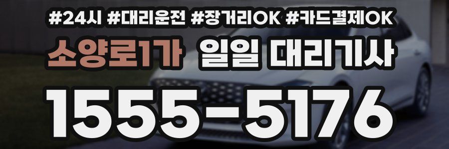 소양로1가 일일 대리기사