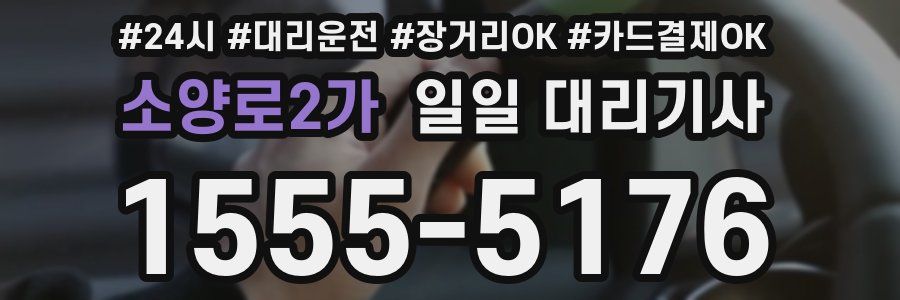 소양로2가 일일 대리기사