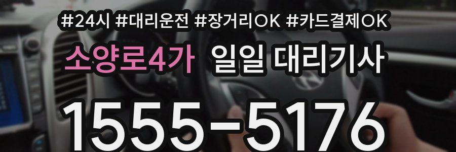 소양로4가 일일 대리기사