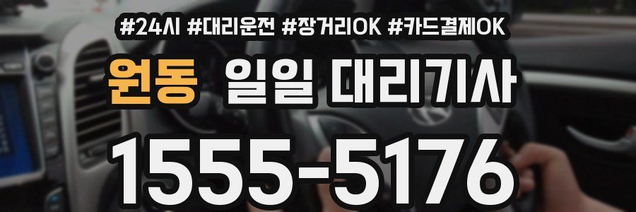 원동 일일 대리기사