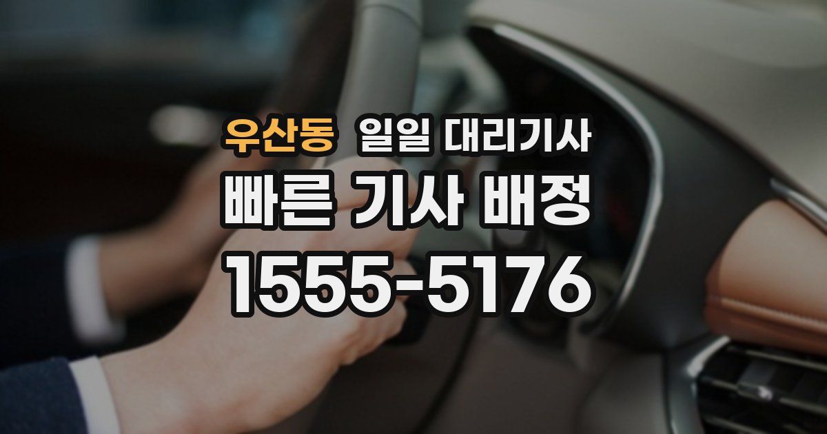 우산동 일일 대리기사