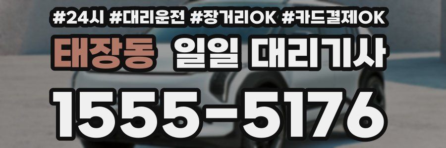 태장동 일일 대리기사