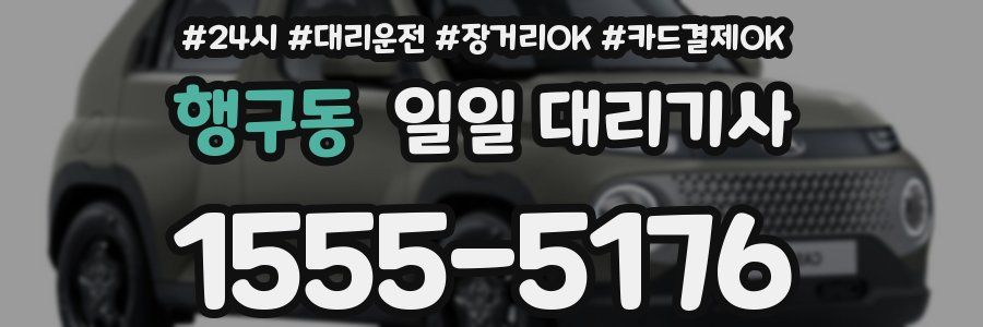 행구동 일일 대리기사