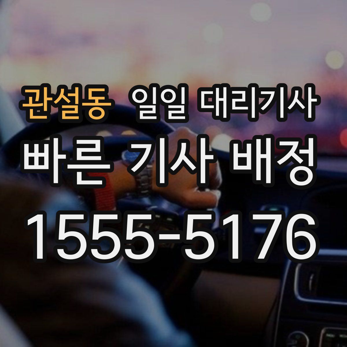 관설동 일일 대리기사