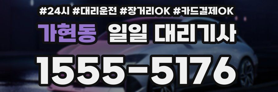 가현동 일일 대리기사