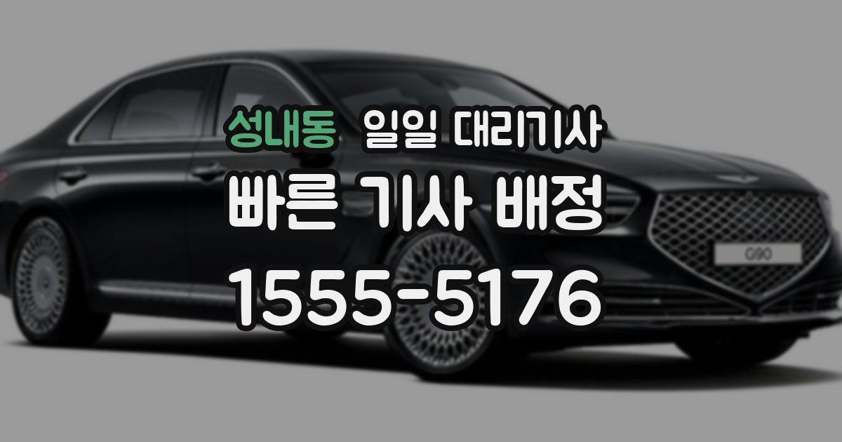 성내동 일일 대리기사