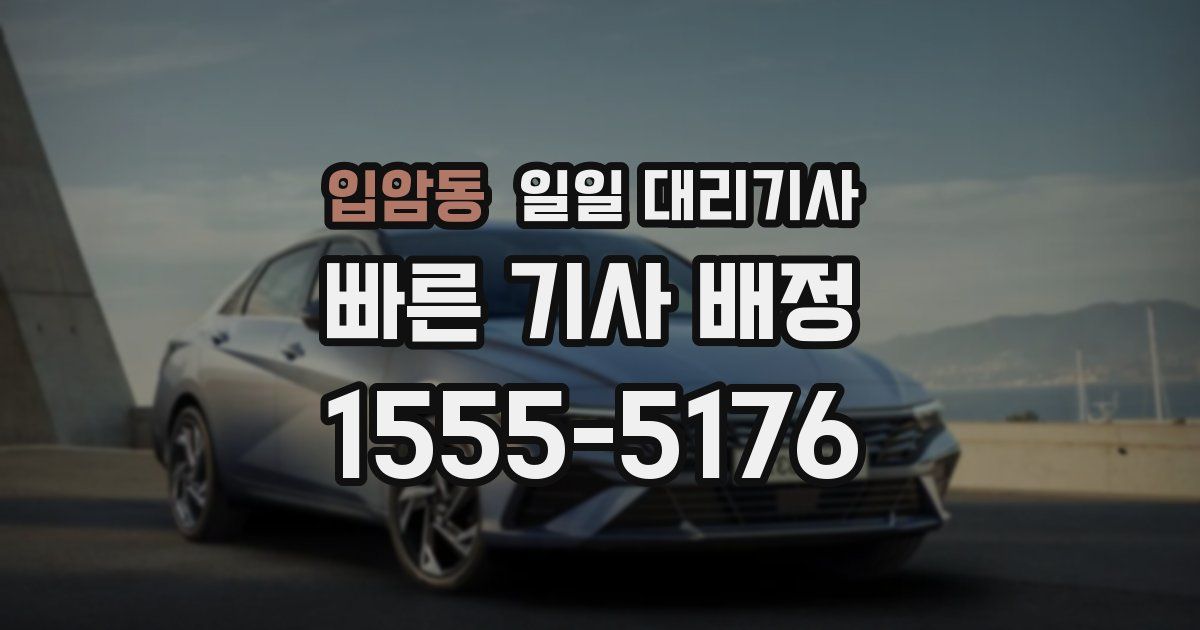 입암동 일일 대리기사