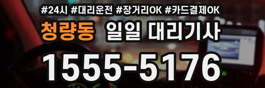 청량동 일일 대리기사