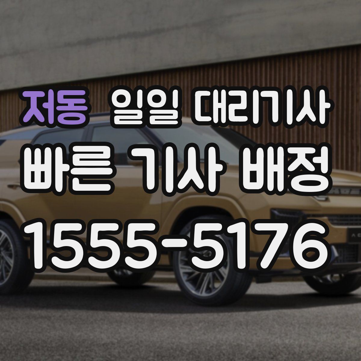저동 일일 대리기사