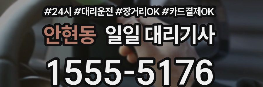 안현동 일일 대리기사