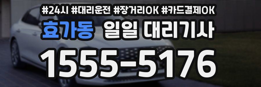 효가동 일일 대리기사