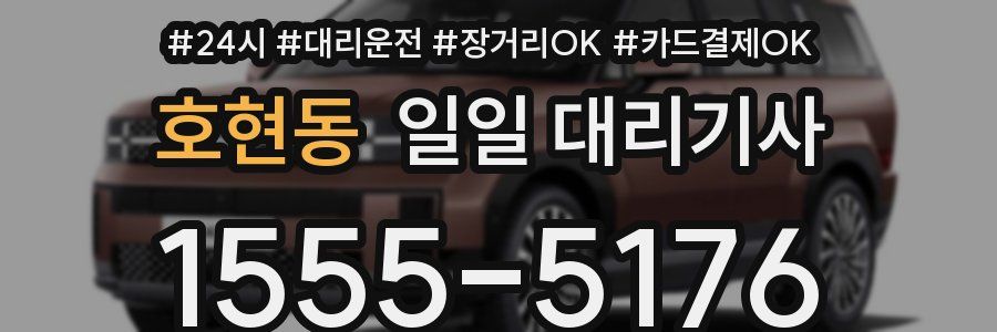 호현동 일일 대리기사
