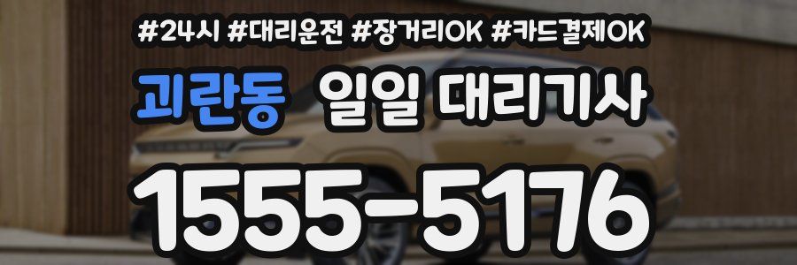 괴란동 일일 대리기사