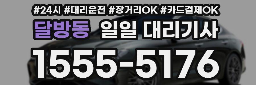 달방동 일일 대리기사