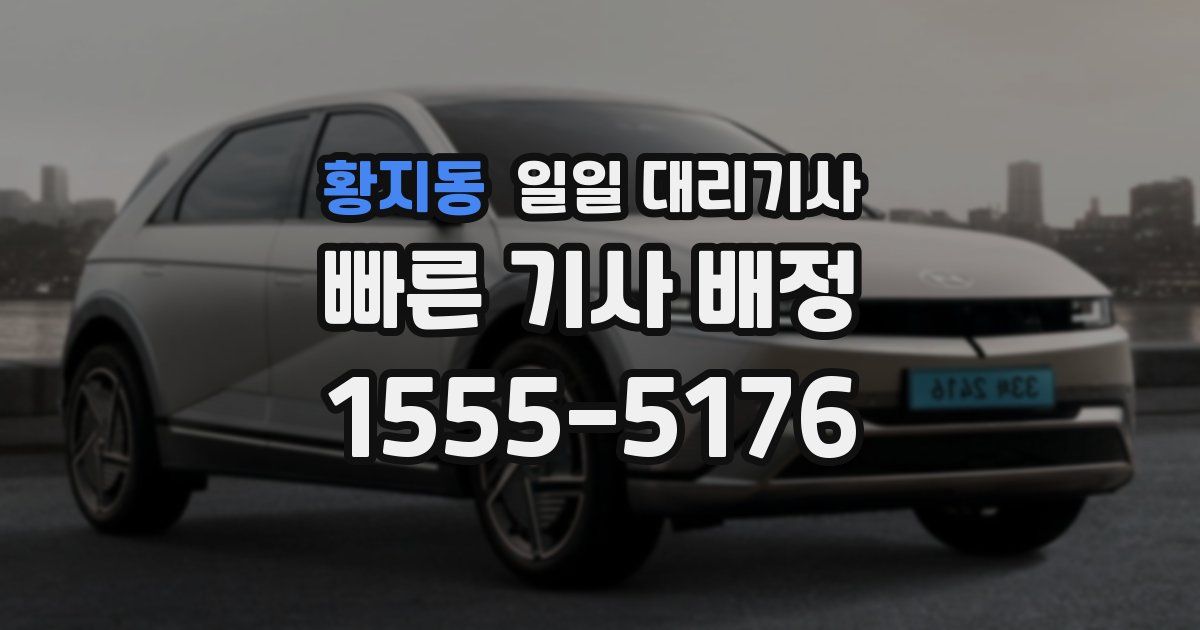 황지동 일일 대리기사