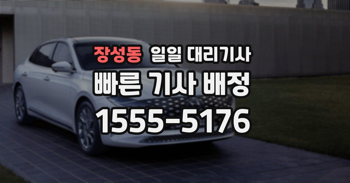 장성동 일일 대리기사