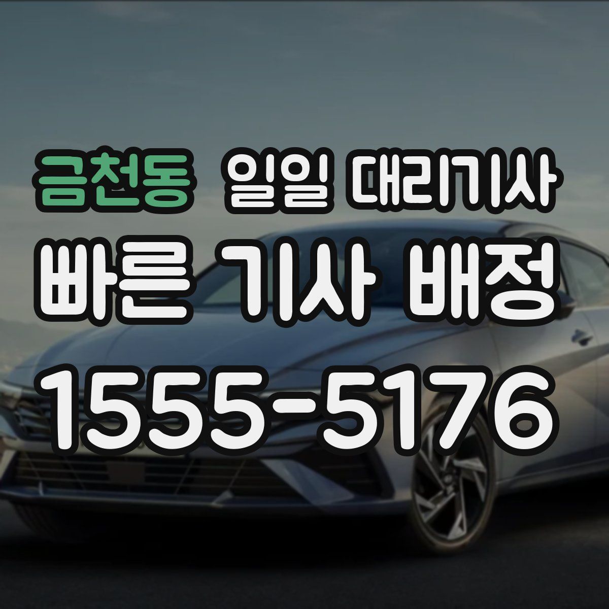 금천동 일일 대리기사
