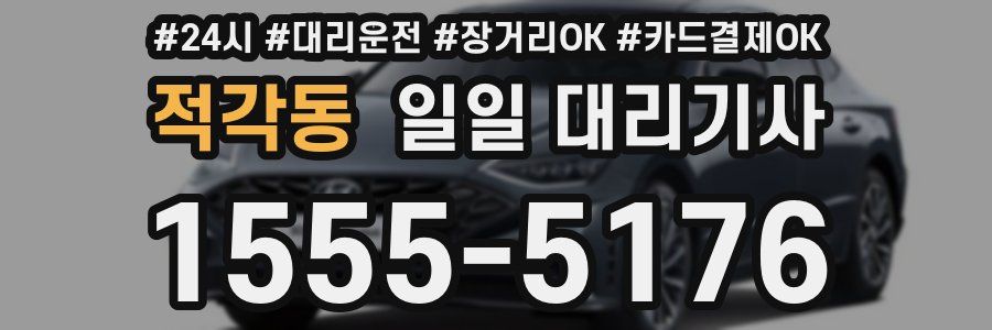 적각동 일일 대리기사