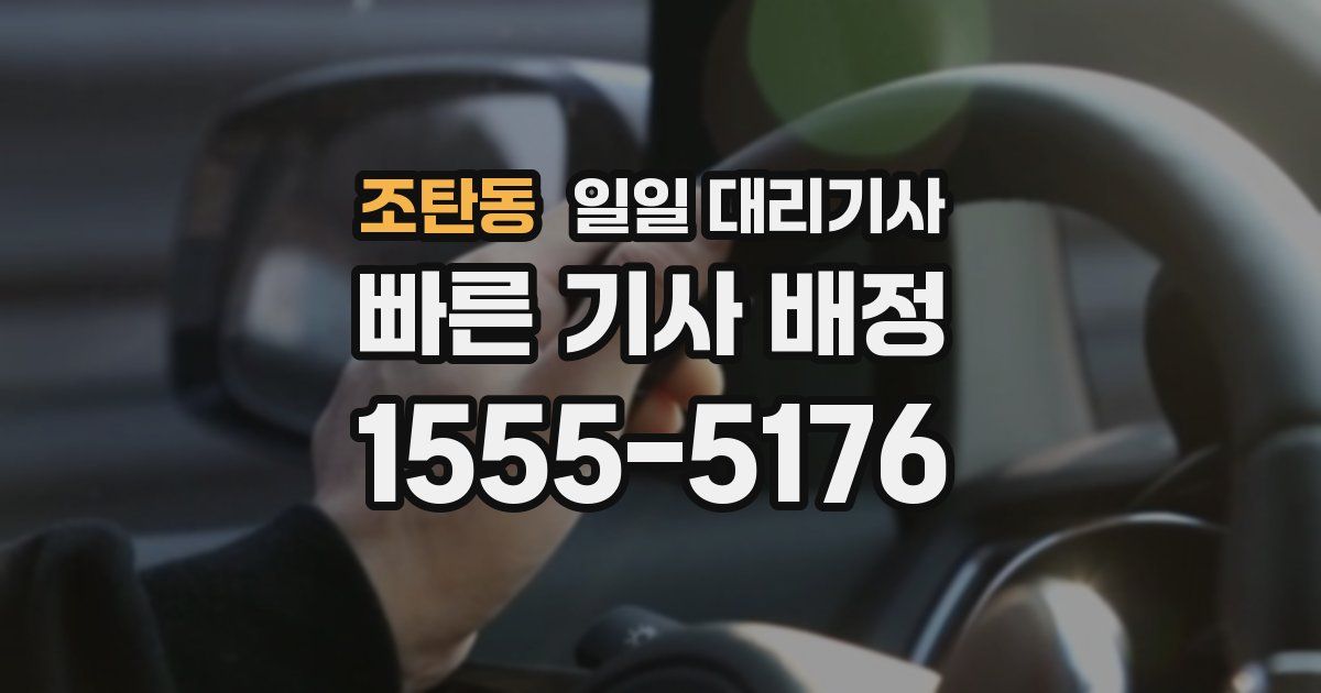 조탄동 일일 대리기사