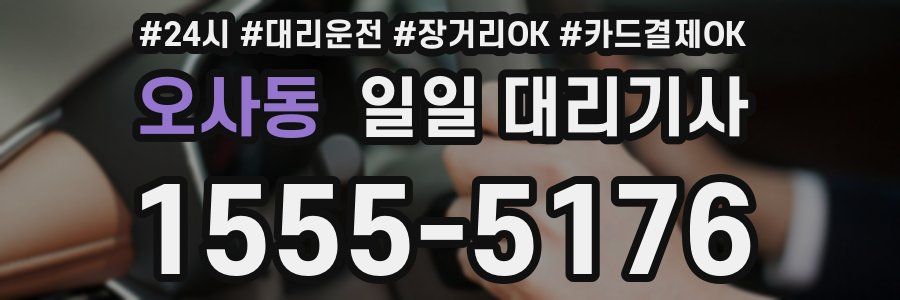 오사동 일일 대리기사