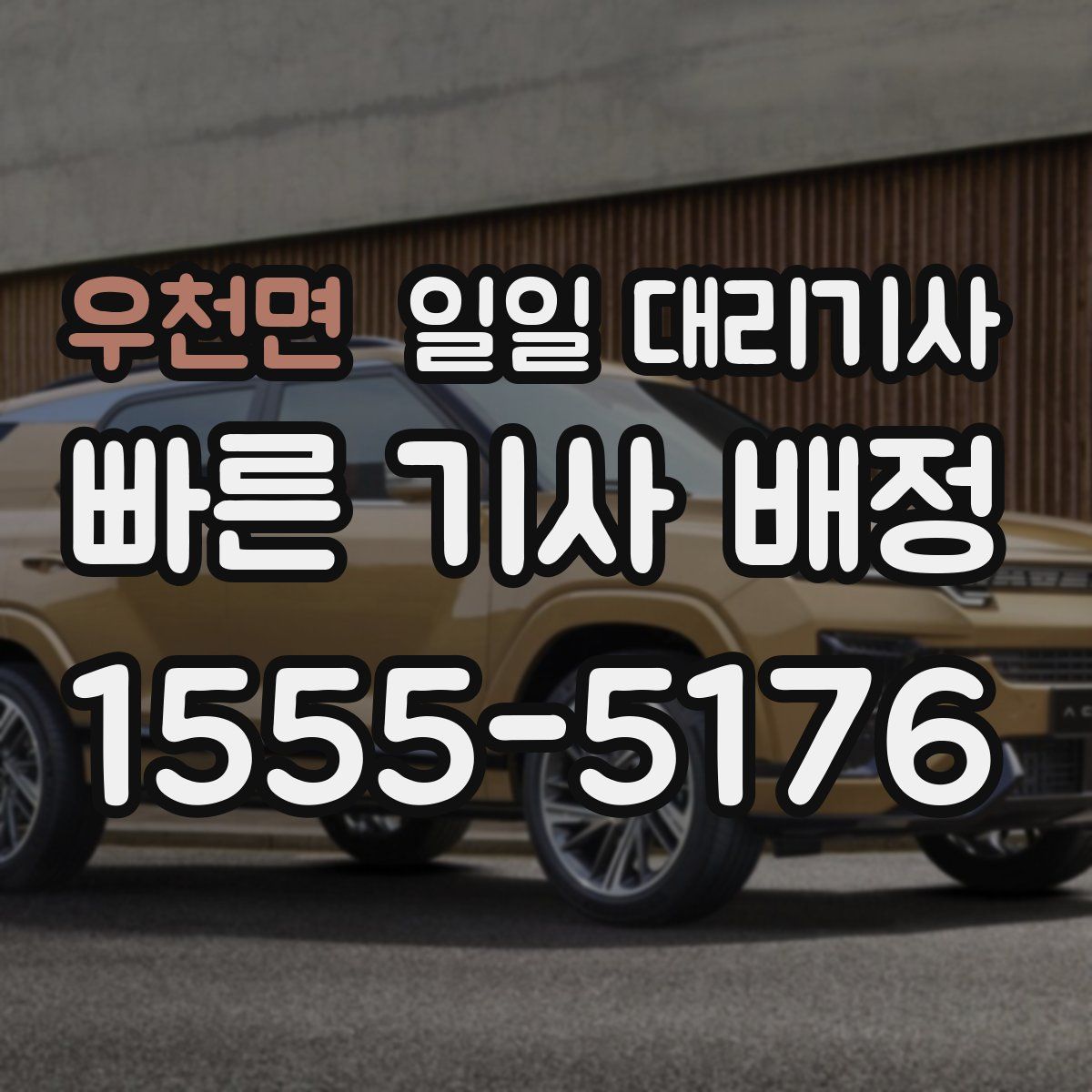 우천면 일일 대리기사