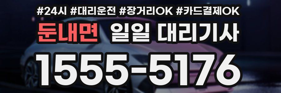 둔내면 일일 대리기사
