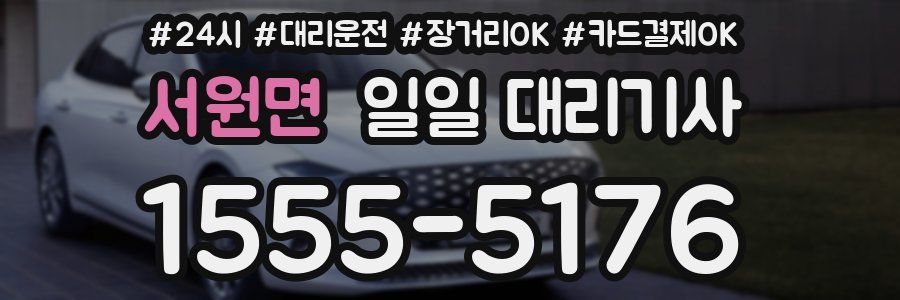 서원면 일일 대리기사