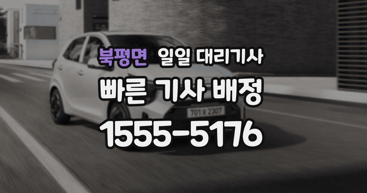 북평면 일일 대리기사